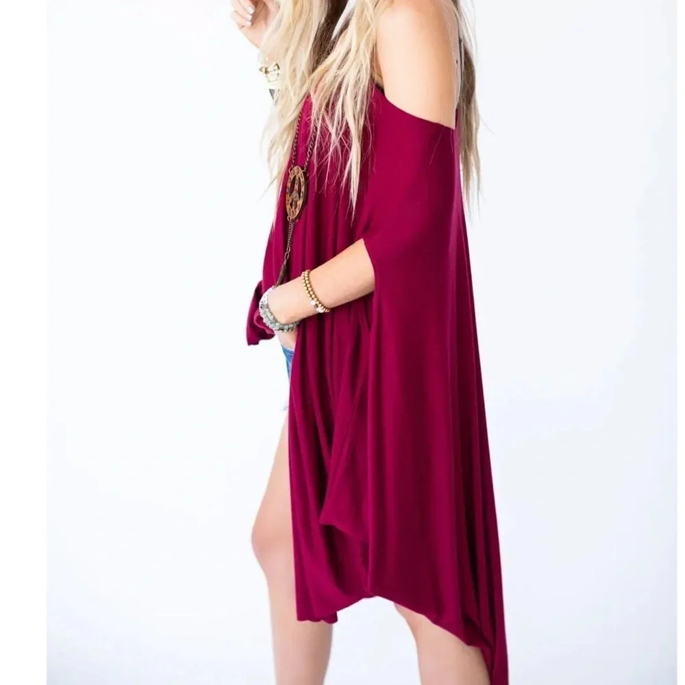 Three Bird Nest Burgundy Wren Tunic NWT - Picture 5 of 8